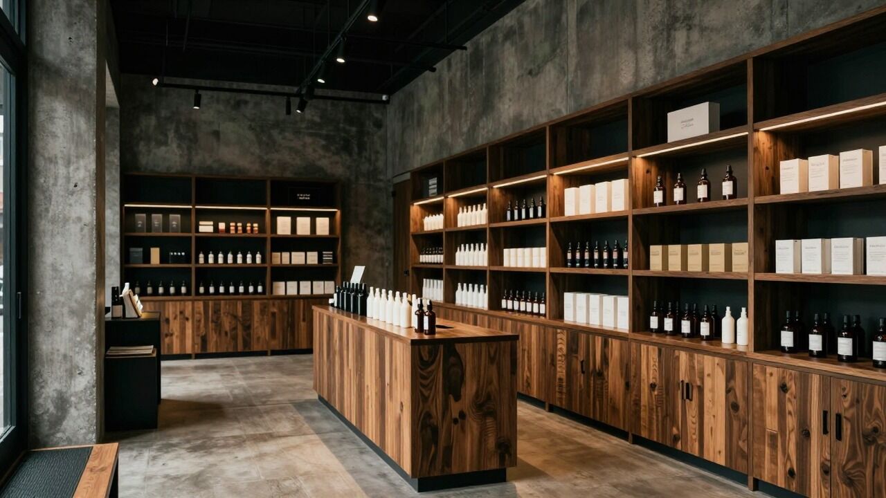 Modern cannabis dispensary interior